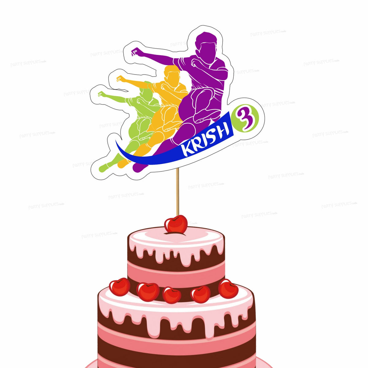 PSI Football Theme Customized Cake Topper