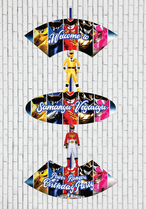 PSI Power Rangers Theme Door Poster