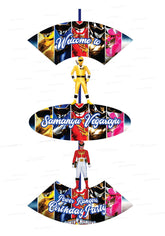 PSI Power Rangers Theme Door Poster