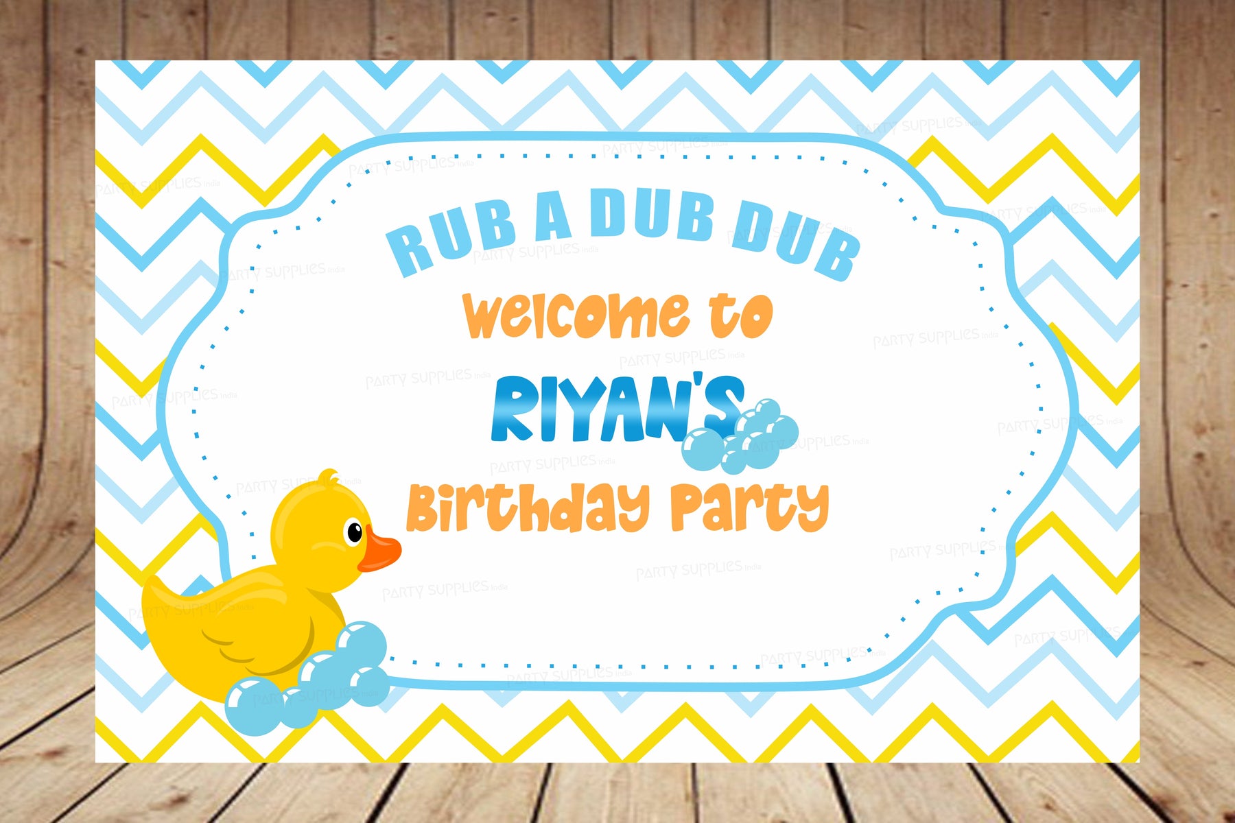 PSI Duck Theme Boy Personalized Welcome Board