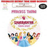 PSI Princess Theme Round Backdrop