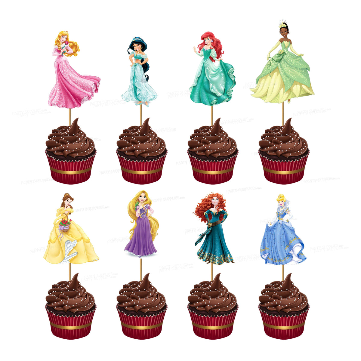 PSI Princess Theme Cup Cake Topper