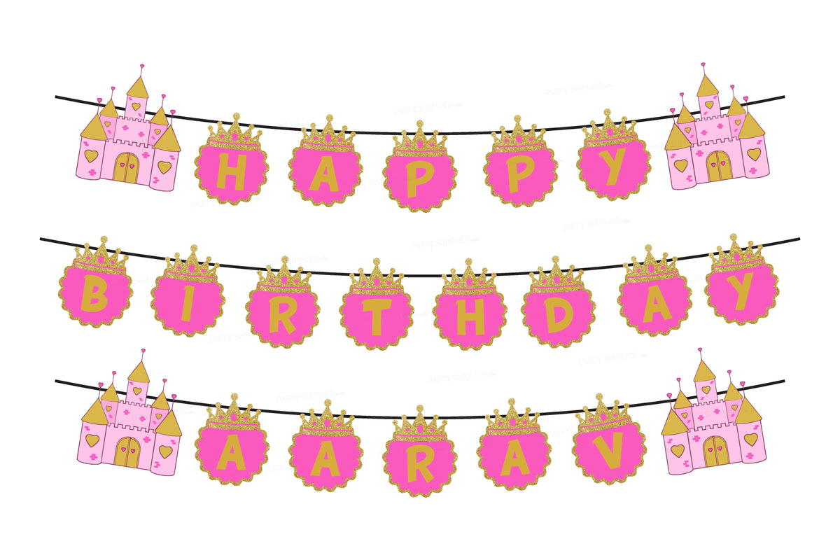 PSI Princess Theme Customized with Baby Name Hanging