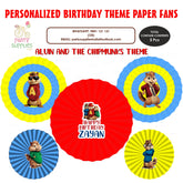 PSI Alvin and Chipmunks  Theme Paper Fan