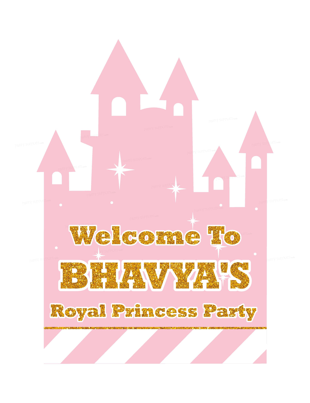 PSI Princess Theme Personalized Welcome Board
