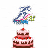 PSI Marathon Theme Classic Cake Topper