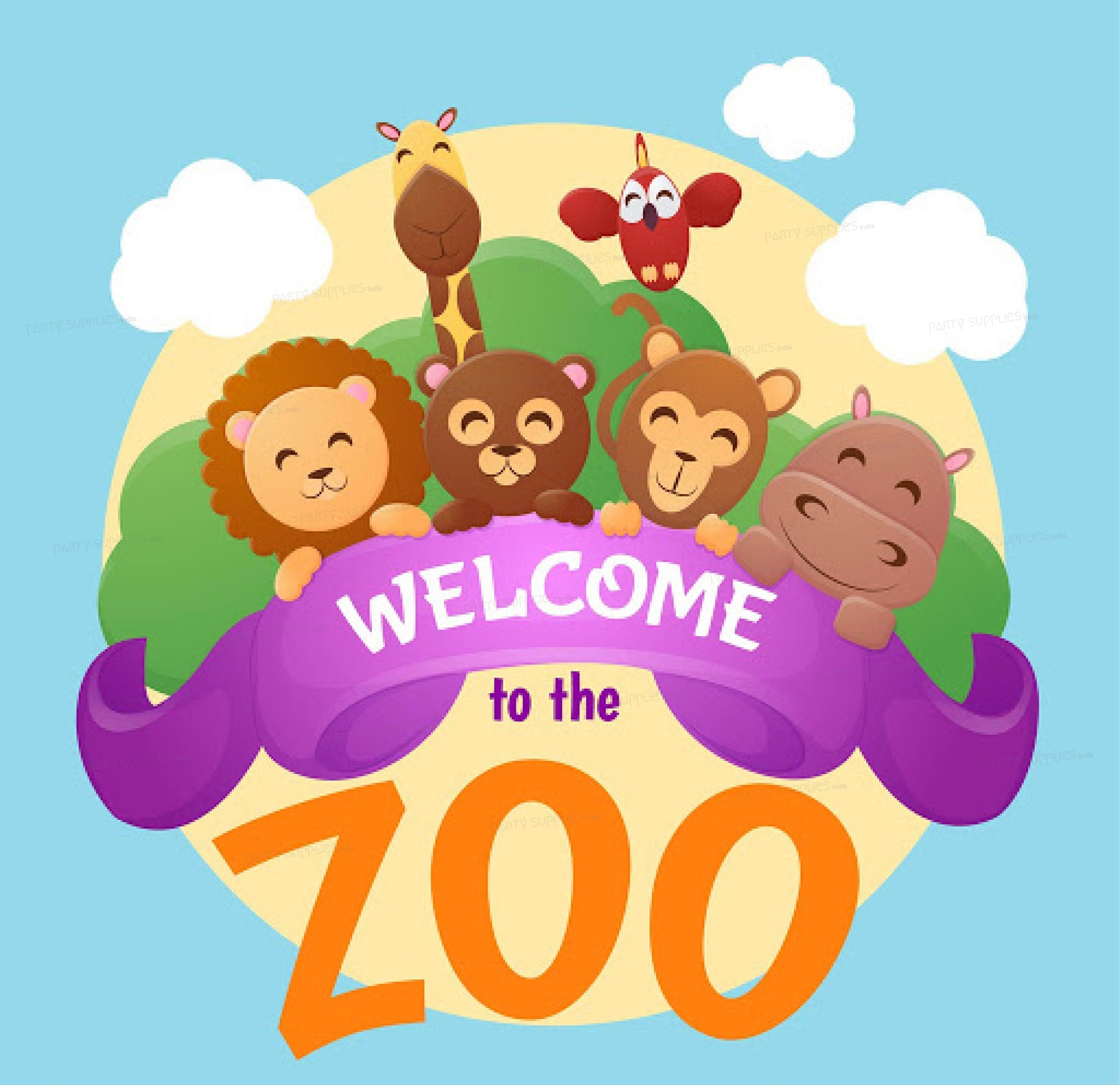 Jungle Theme Personalized Welcome Board