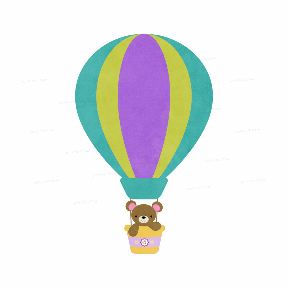 Hot Air Theme Boy Balloons Cutout