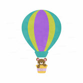 Hot Air Theme Boy Balloons Cutout