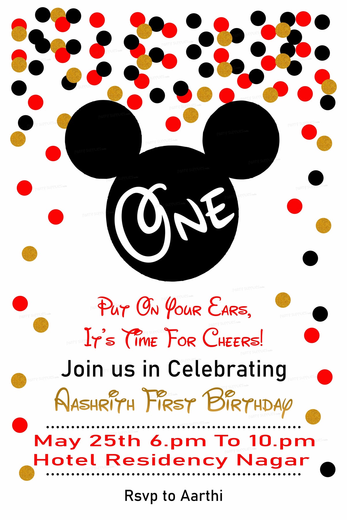 PSI Mickey Mouse Invite