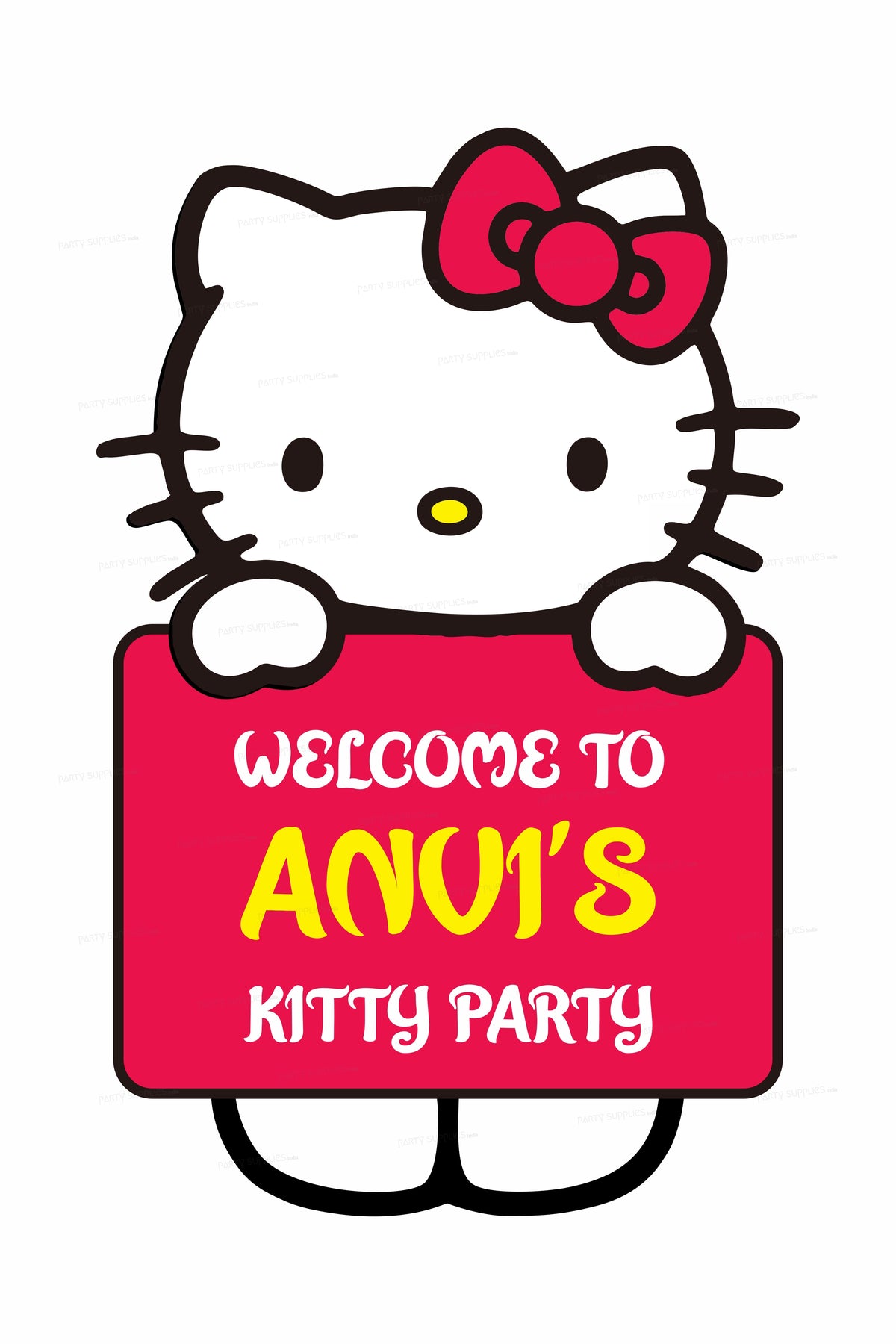 PSI Hello Kitty Theme Customized Welcome Board