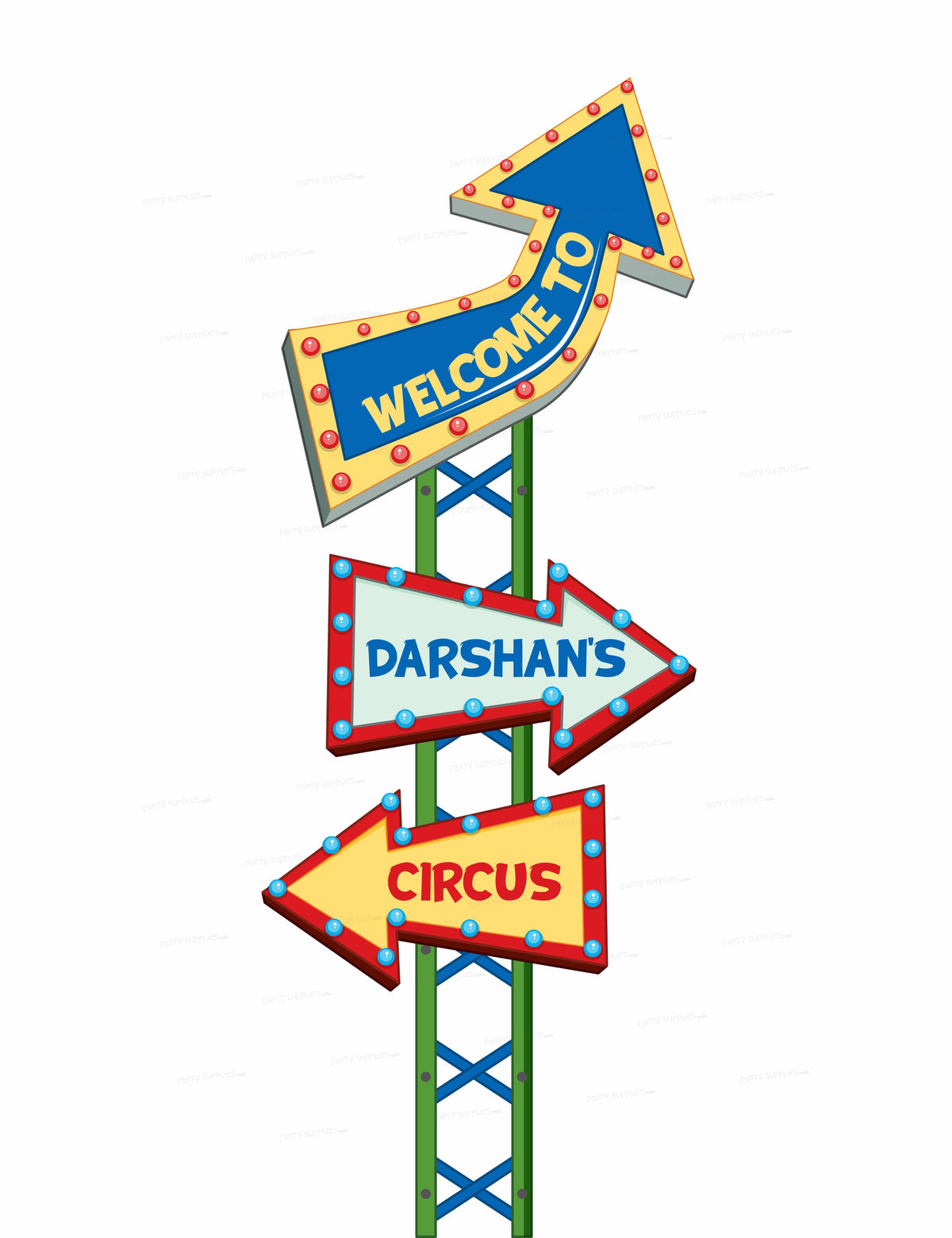 PSI Circus Theme Personalized Door Poster