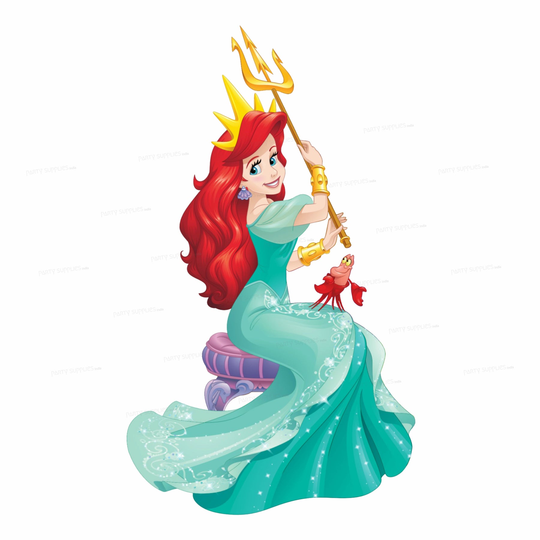Mermaid Theme with Trident Cutout