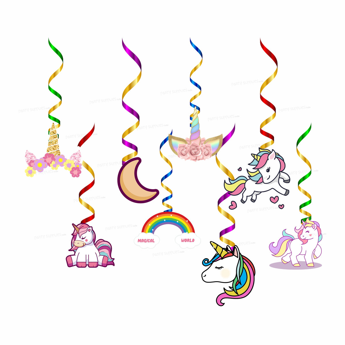 Unicorn Theme Swirls