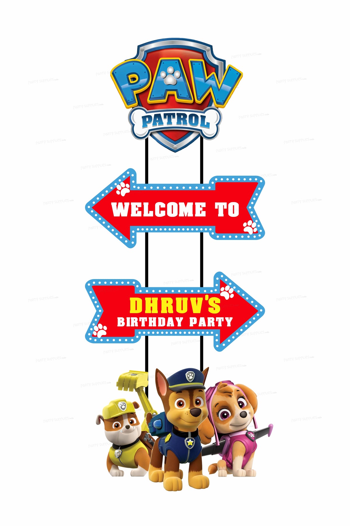 PSI Paw Patrol Theme Door Poster