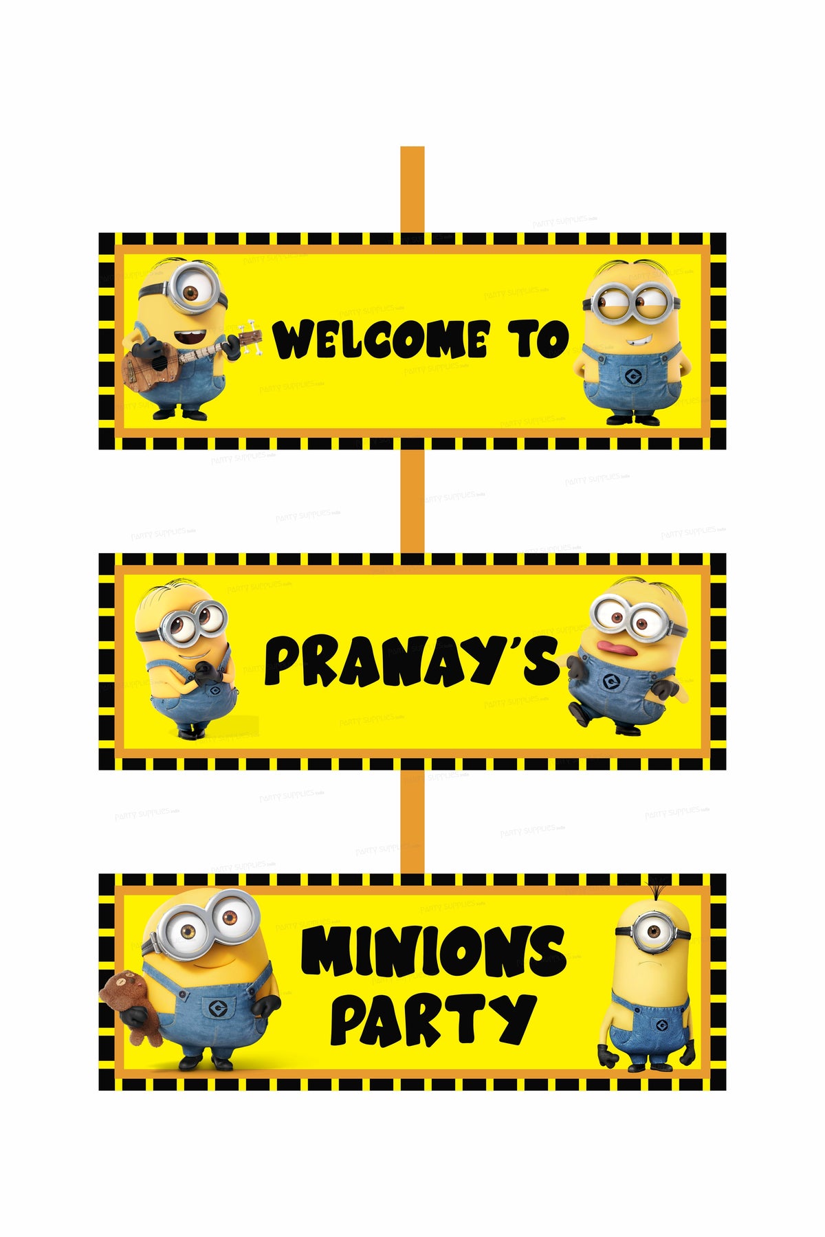 Minion Theme Personalized Door Poster