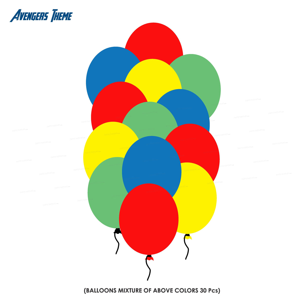PSI Avengers Theme Colour 30Pcs Balloons