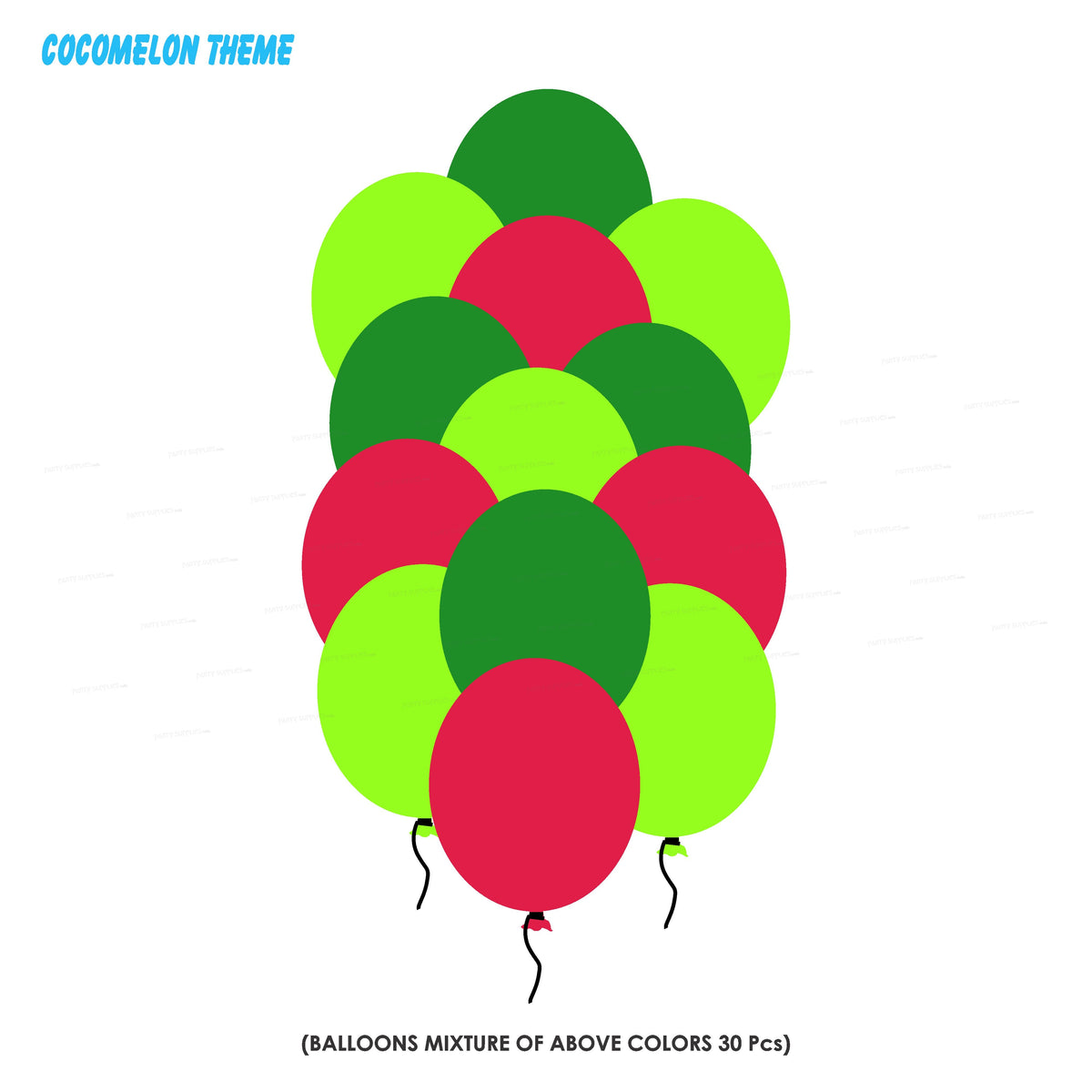 PSI Coco Melon Theme Colour 30 Pcs Balloons