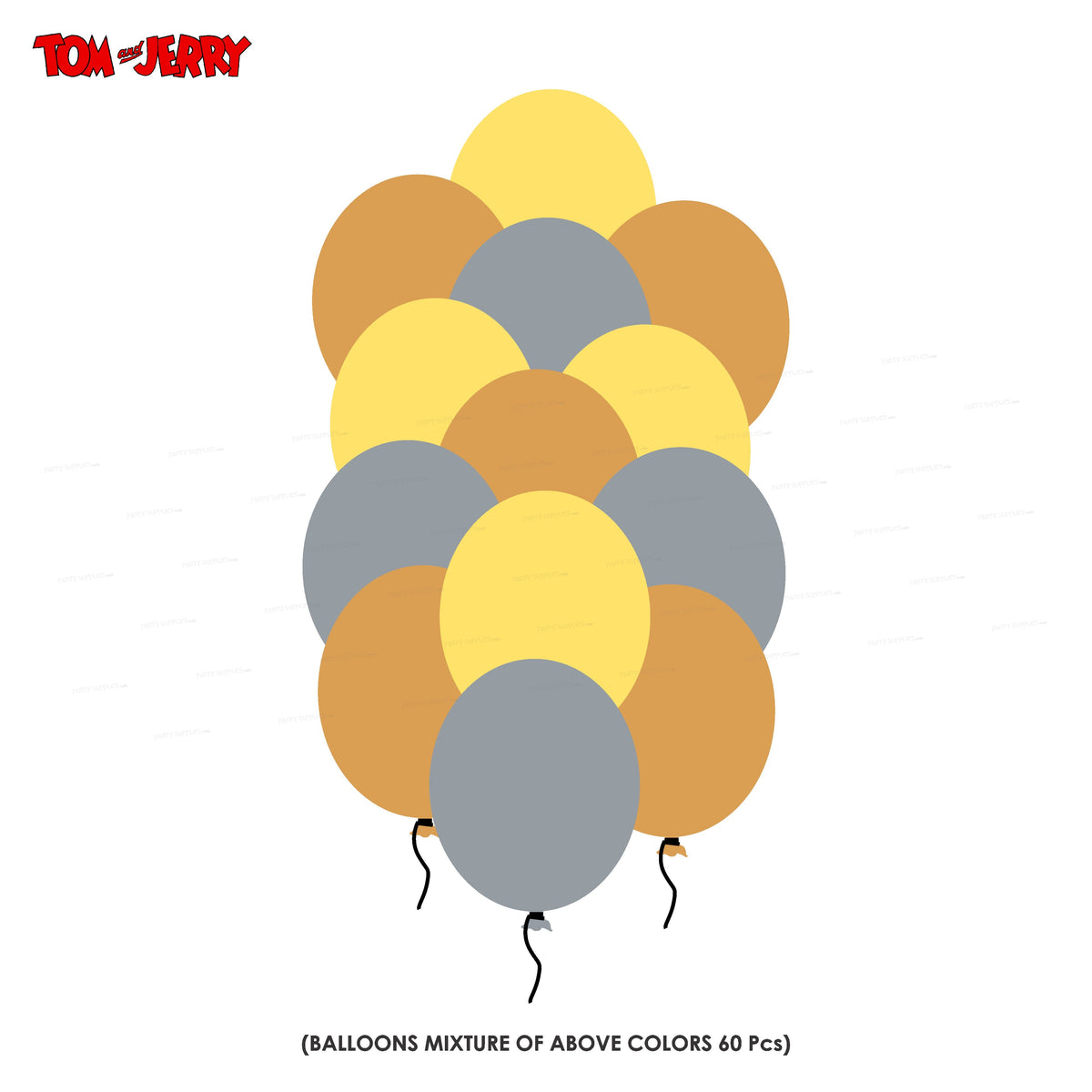 PSI Tom and Jerry Theme Colour 60 Pcs Balloons