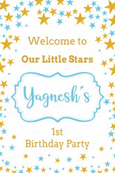 PSI Twinkle Twinkle Little Star Boy Theme Customized Welcome Board