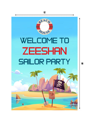PSI Sailor Theme Customized Welcome Board