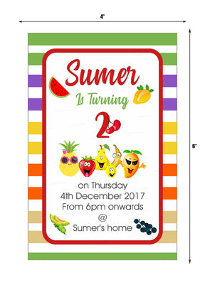 PSI Fruits Theme Invite