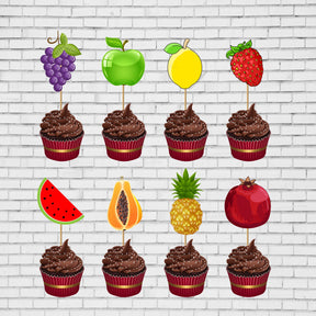 PSI Fruits Theme Classic Cup Cake Topper