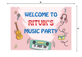 PSI Music Theme Personalized Welcome Board