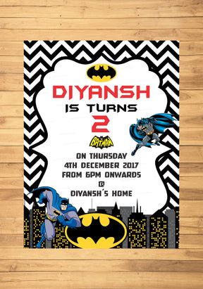 PSI Batman Theme Invite