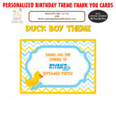 PSI Duck Theme Boy Thank You Card