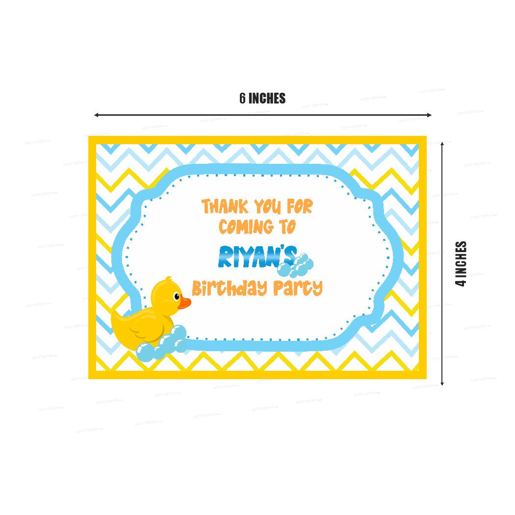 PSI Duck Theme Boy Thank You Card