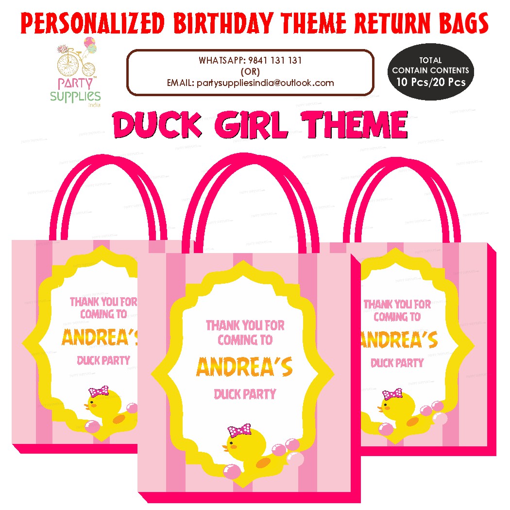 PSI Duck Theme Girl  Return Gift Bag