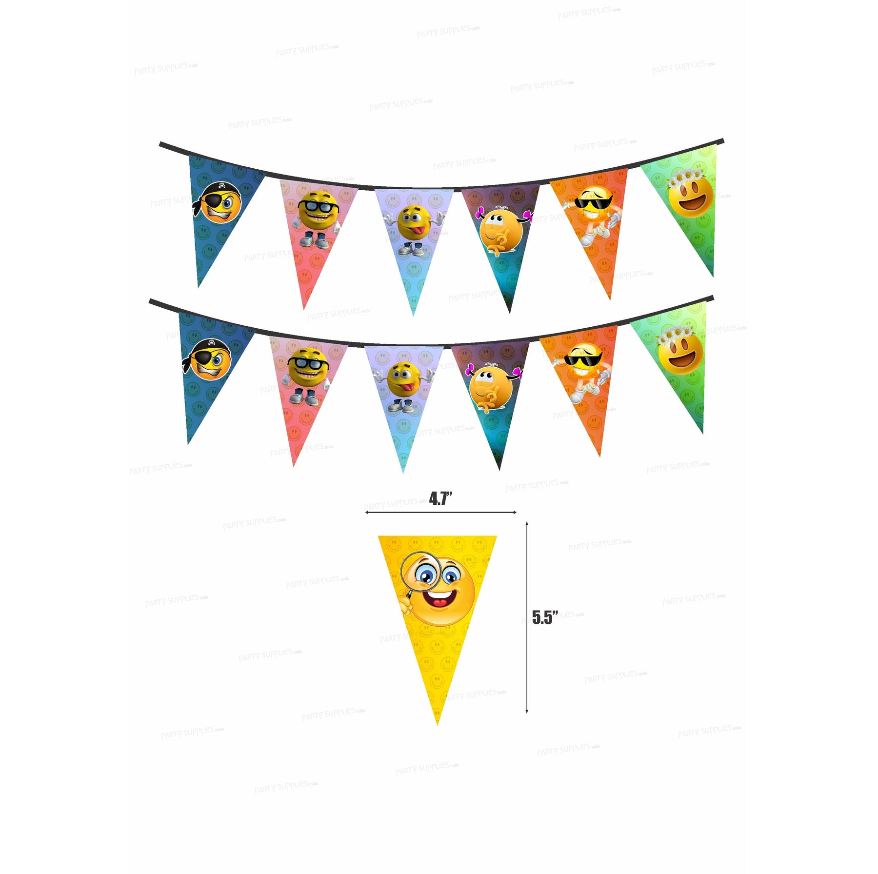 PSI  Emoji  Theme Flag Bunting