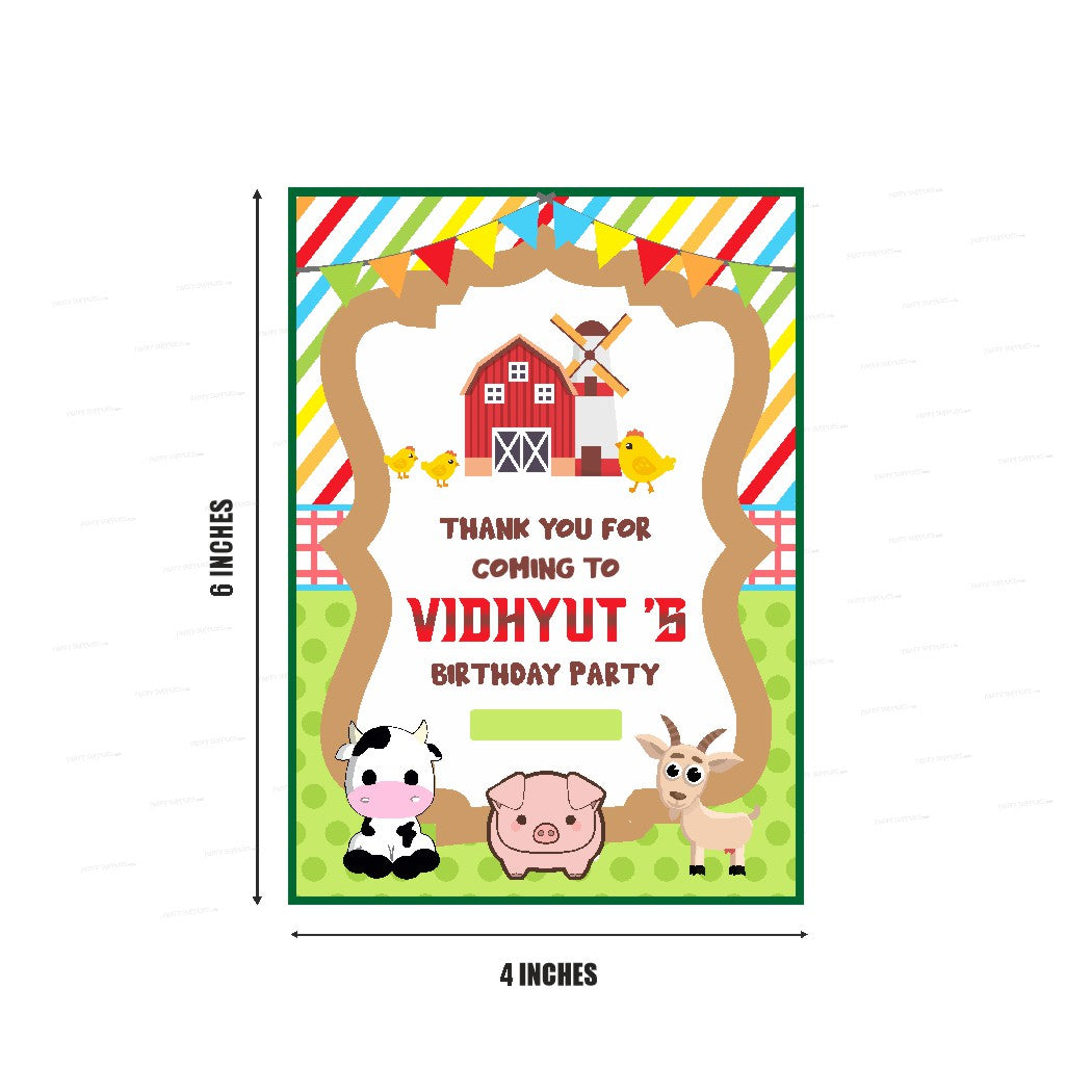 PSI Farm Theme Thank You Card