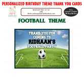 PSI Football Theme Thank You Card