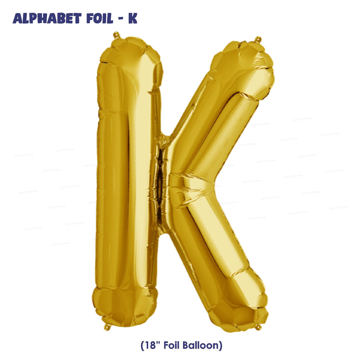 Alphabet K Premium Gold Foil Balloons