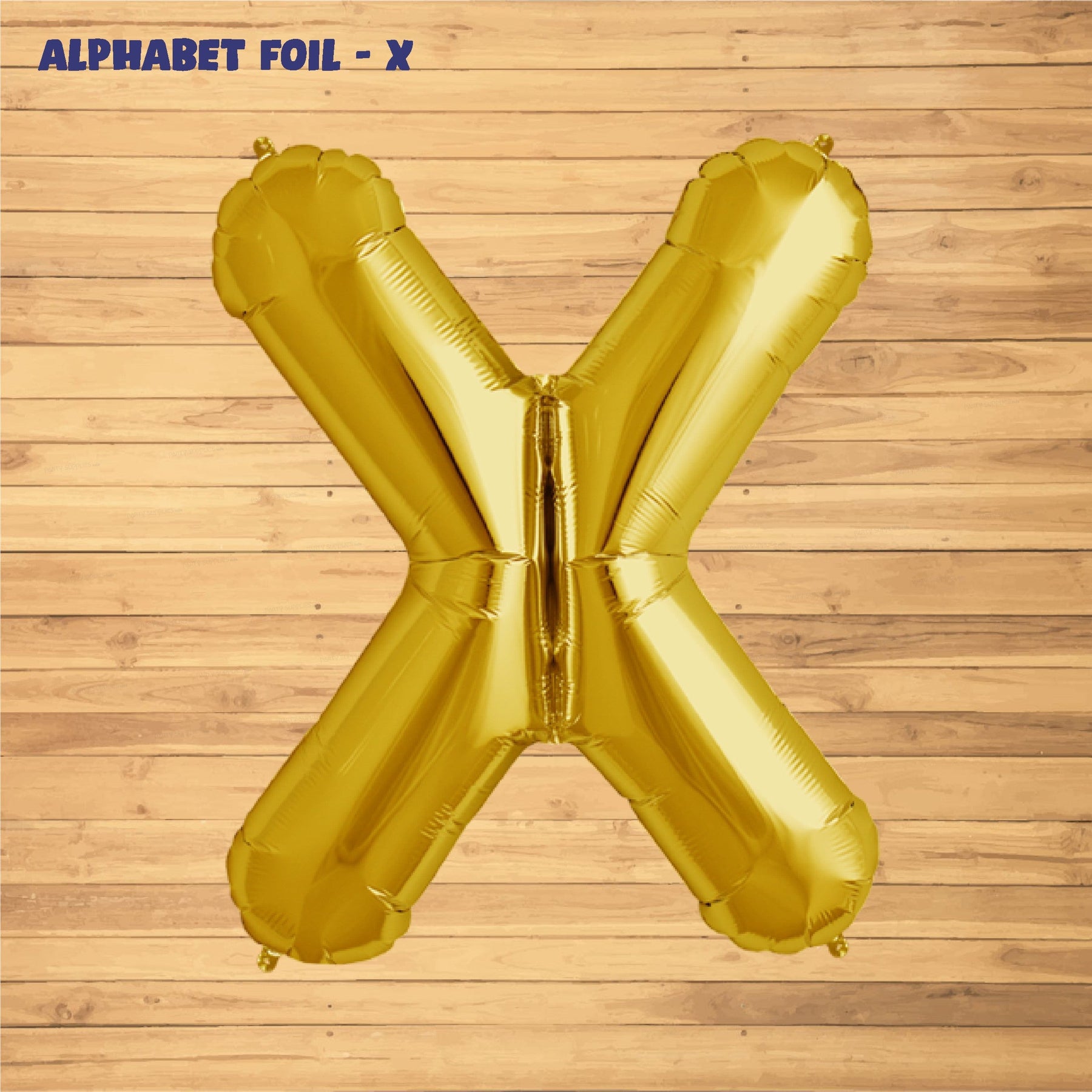 Alphabet X Premium Gold Foil Balloon