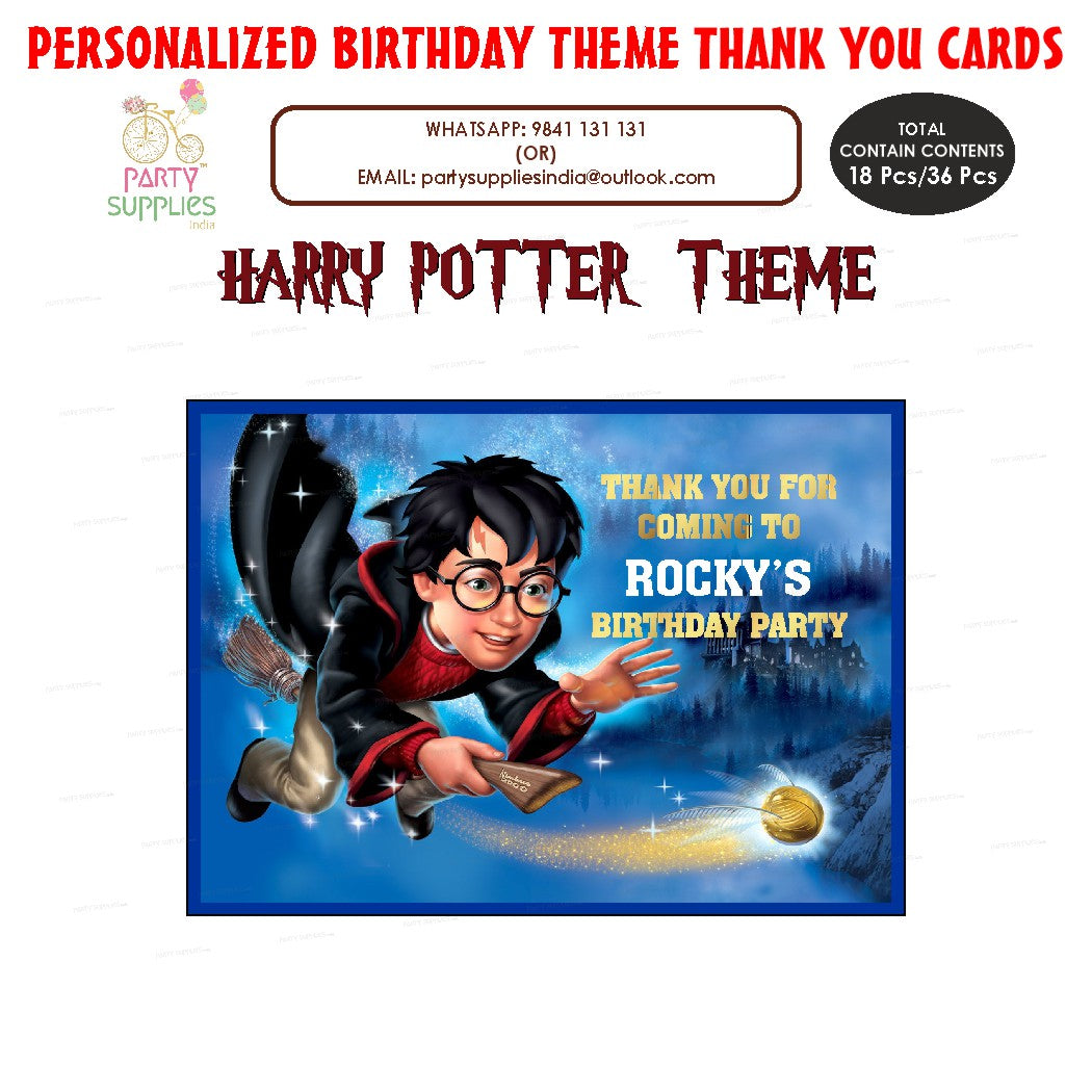 PSI Harry Potter Theme Thank You Card