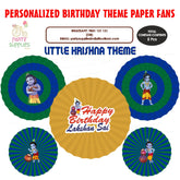 PSI Little Krishna Theme  Paper Fan