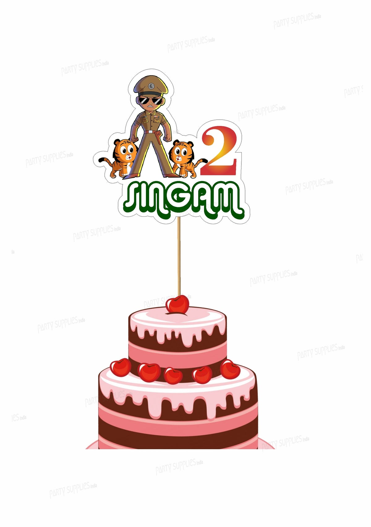 PSI Little Singham  Theme Cake Topper