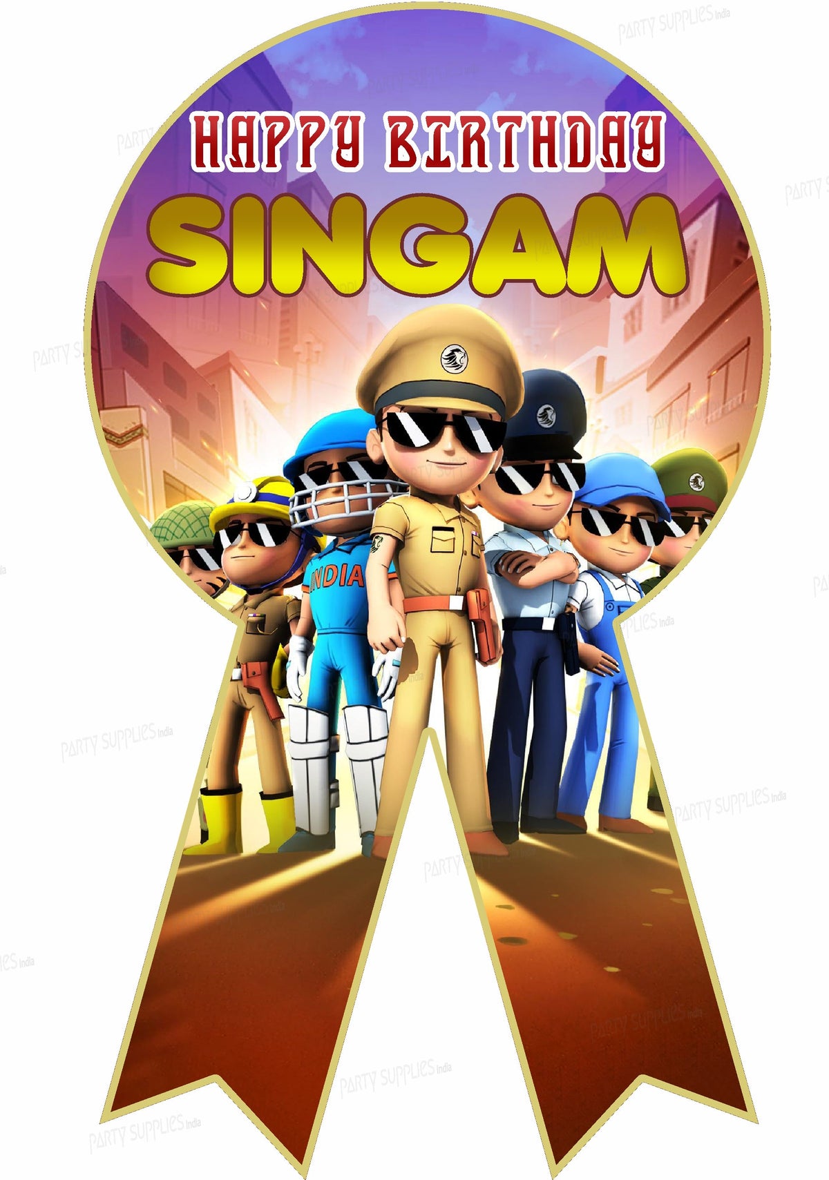 PSI  Little Singham  Theme Badges