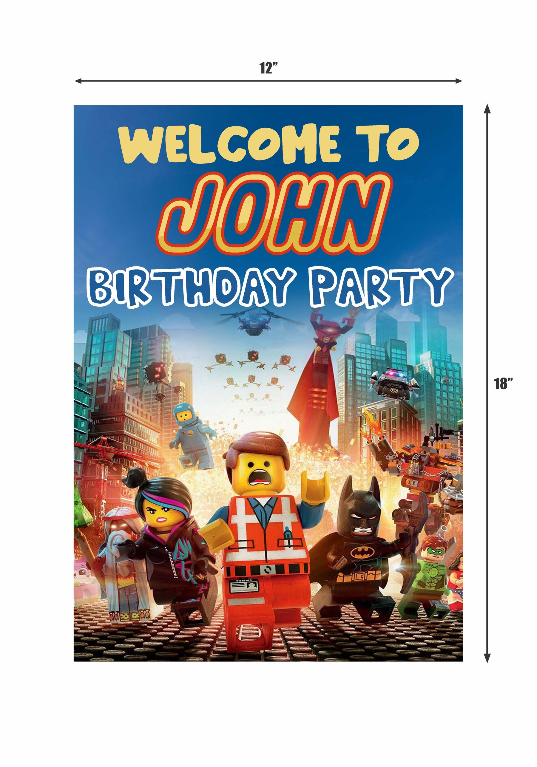 PSI Lego Theme Customized Welcome Board