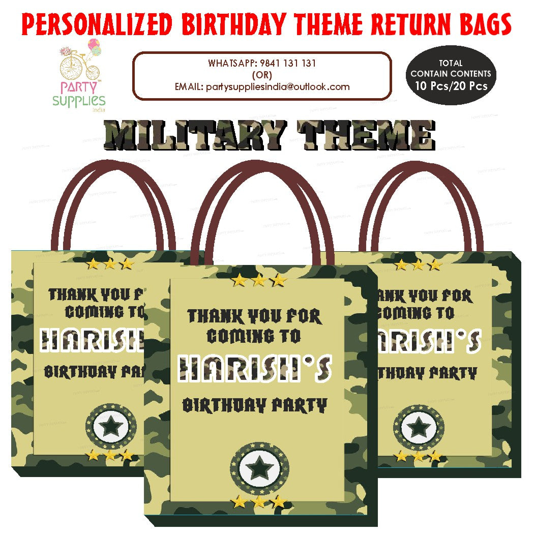 PSI Military Theme Return Gift Bag