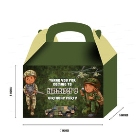 PSI Military Theme Goodie Return Gift Boxes
