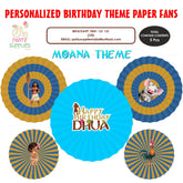 PSI Moana Theme Paper Fan