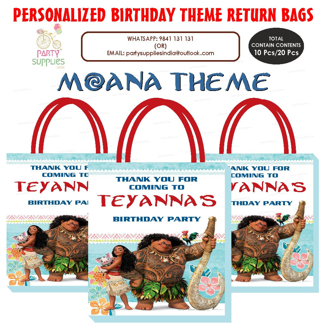 PSI Moana Theme Return Gift Bag