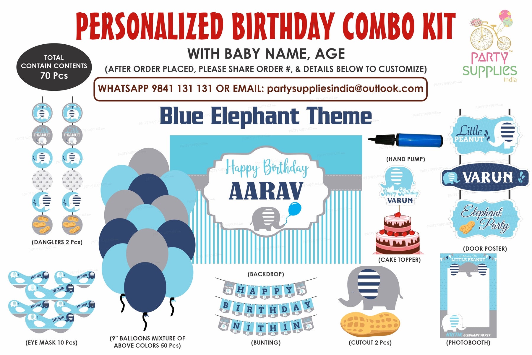 PSI Blue Elephant Theme Exclusive Kit
