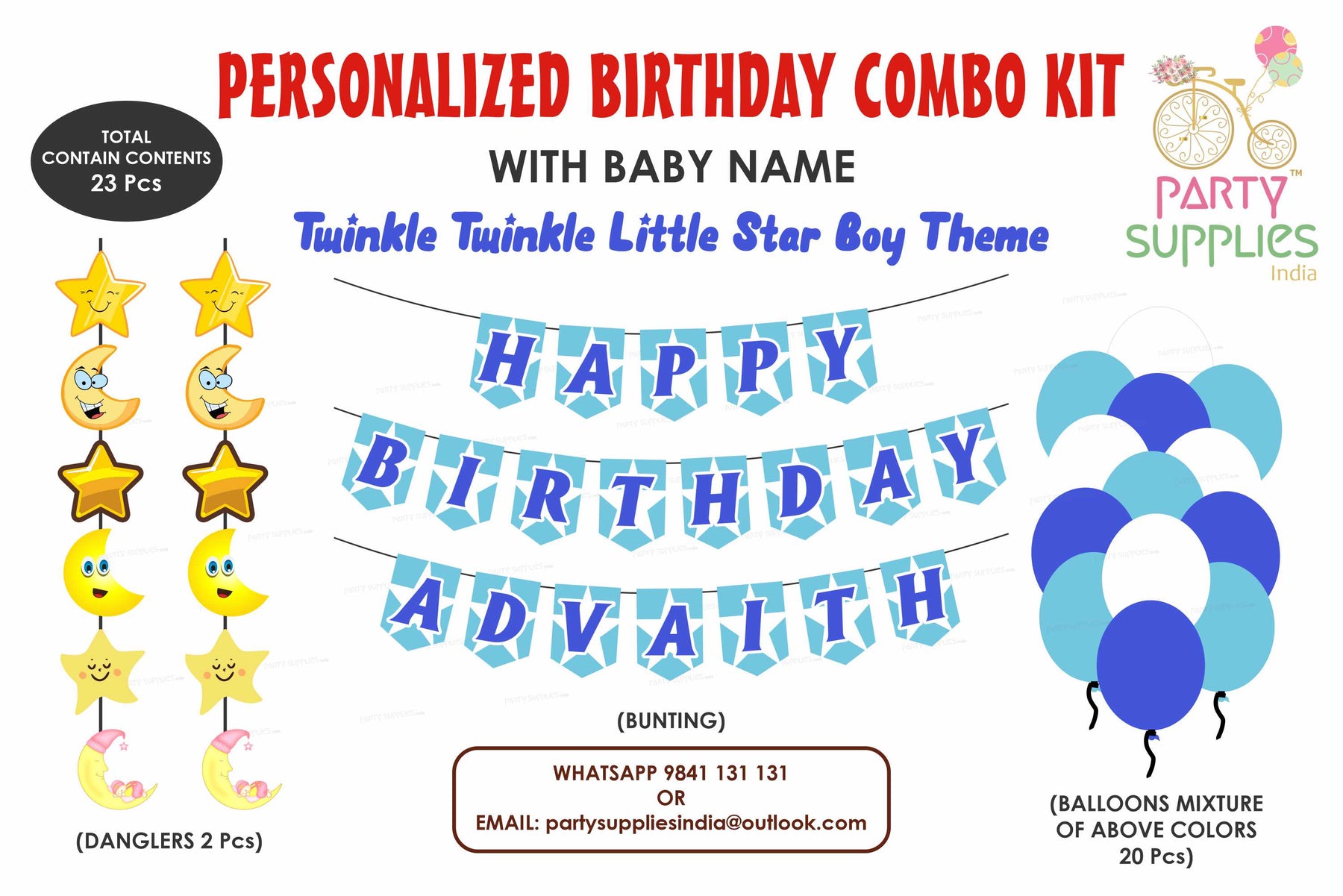 PSI Twinkle Twinkle Little Star Boy Theme Basic Kit
