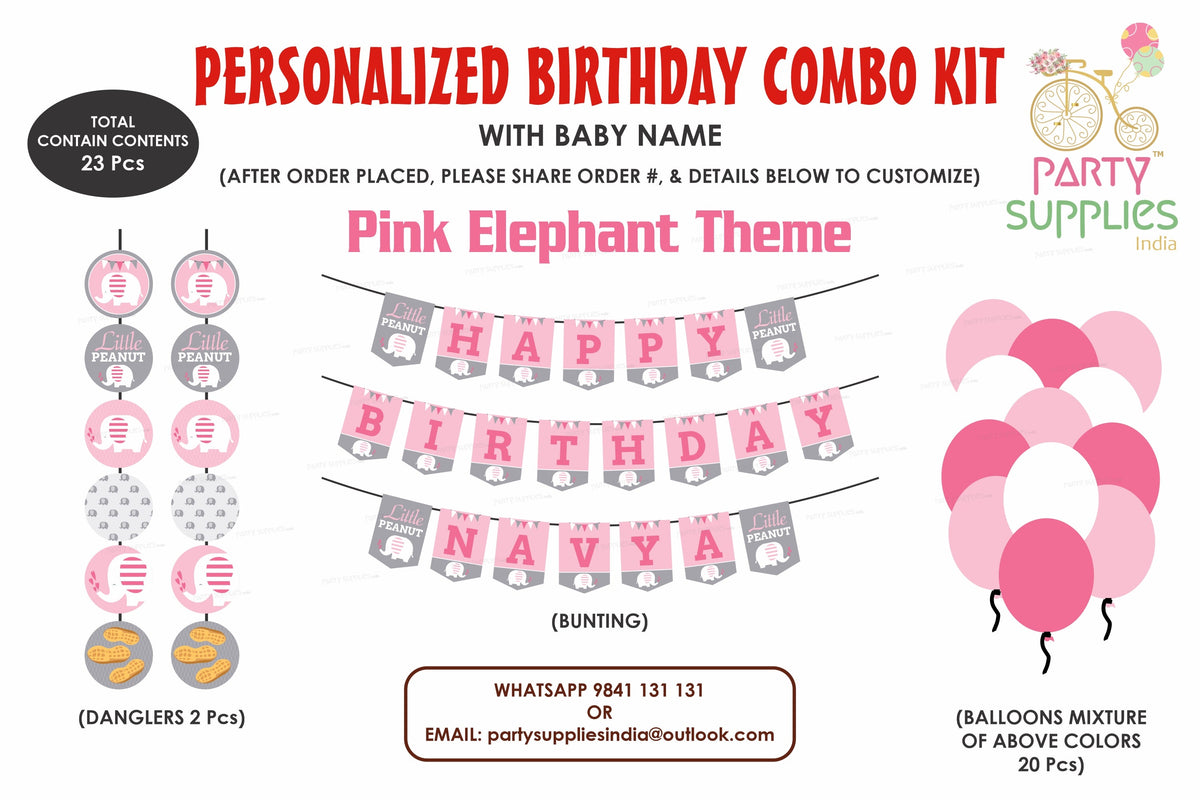 PSI Pink Elephant Theme Basic Kit