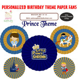 PSI Prince Theme Paper Fan